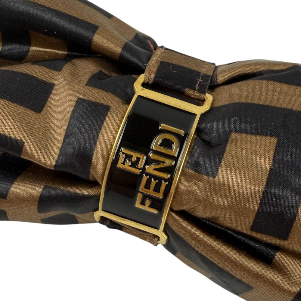 FENDI Zucca Brown Folding Umbrella LHQ713