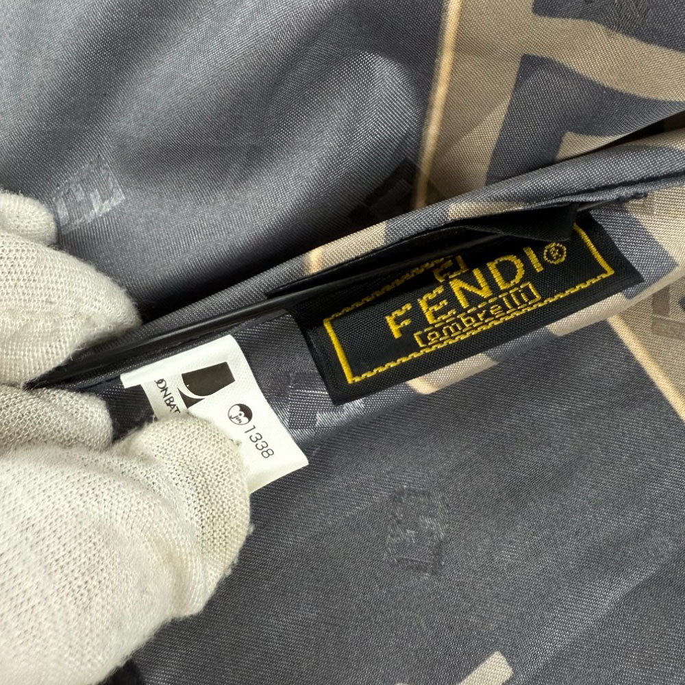 FENDI Zucca Brown Folding Umbrella LHQ713