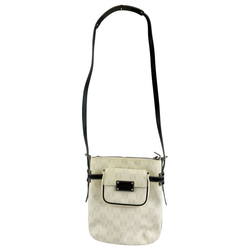 LOEWE Cream Canvas Crossbody Shoulder Bag LHQ714