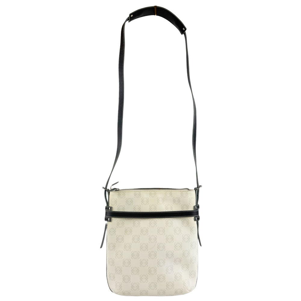 LOEWE Cream Canvas Crossbody Shoulder Bag LHQ714