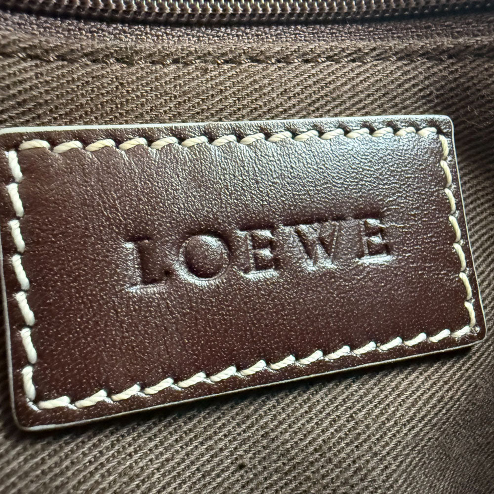 LOEWE Cream Canvas Crossbody Shoulder Bag LHQ714