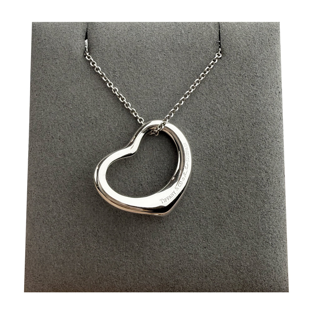 TIFFANY & CO Large Open Heart Necklace LHQ716