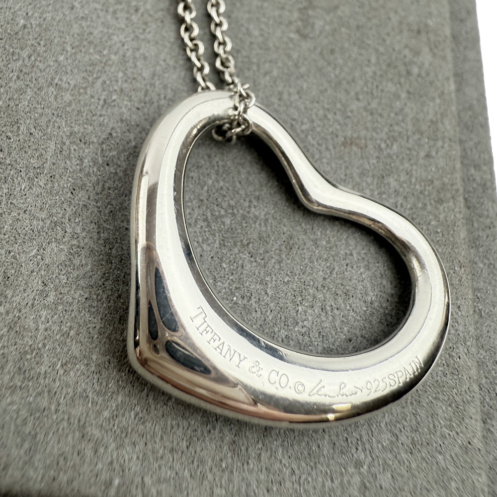 TIFFANY & CO Large Open Heart Necklace LHQ716