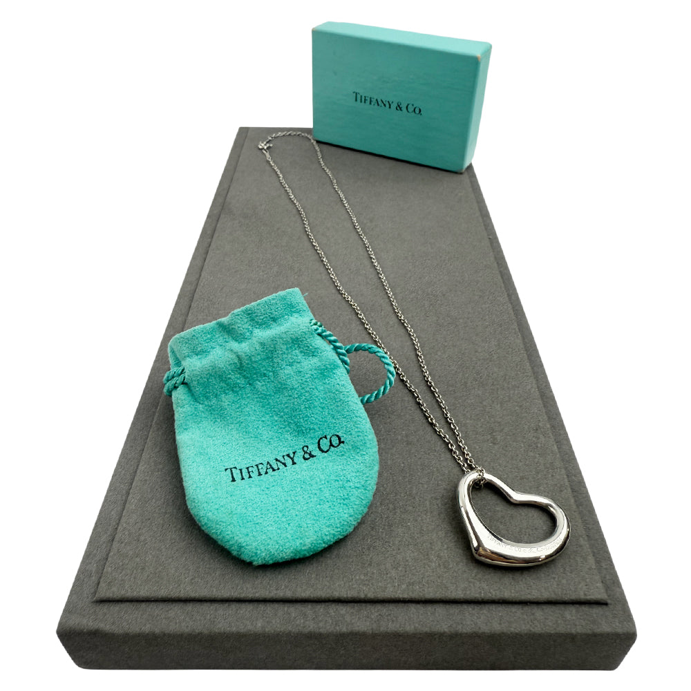 TIFFANY & CO Large Open Heart Necklace LHQ716