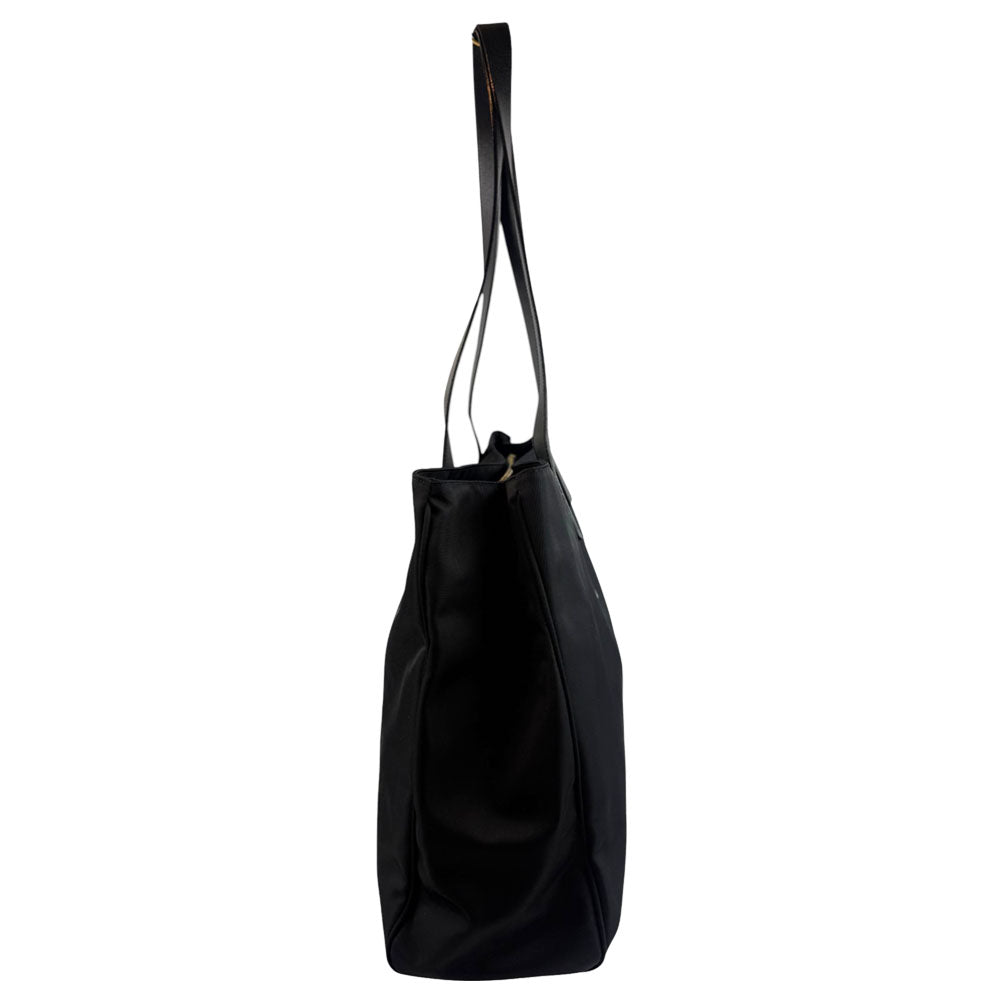 FENDI Black Nylon Tote Shoulder Bag LHQ726