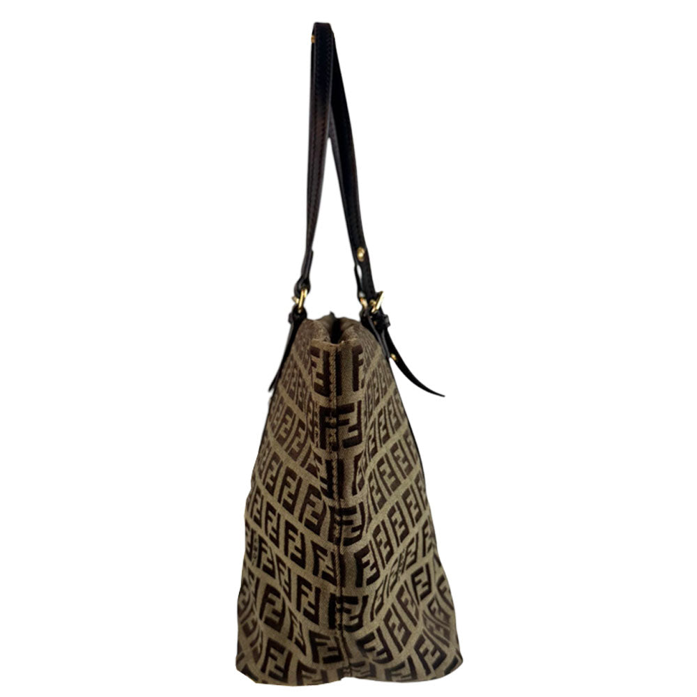 FENDI Zucca Tote Shoulder Bag LHQ727