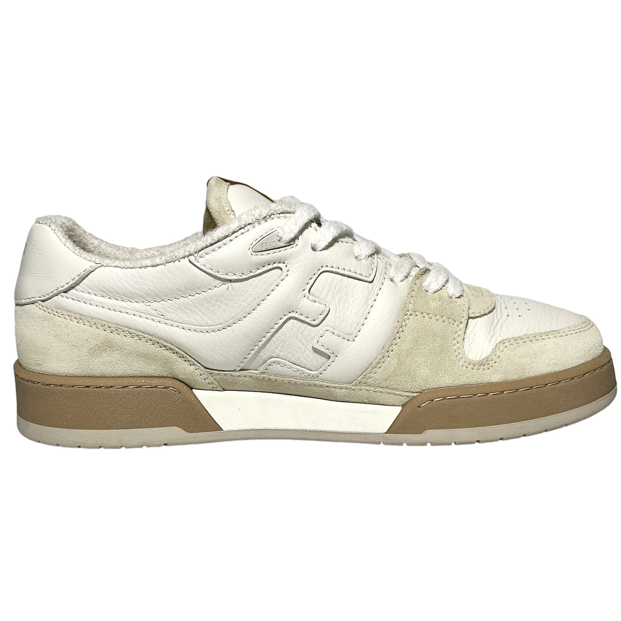 FENDI Blanco/Beige Match Trainers Talla 9 UK LHQ73