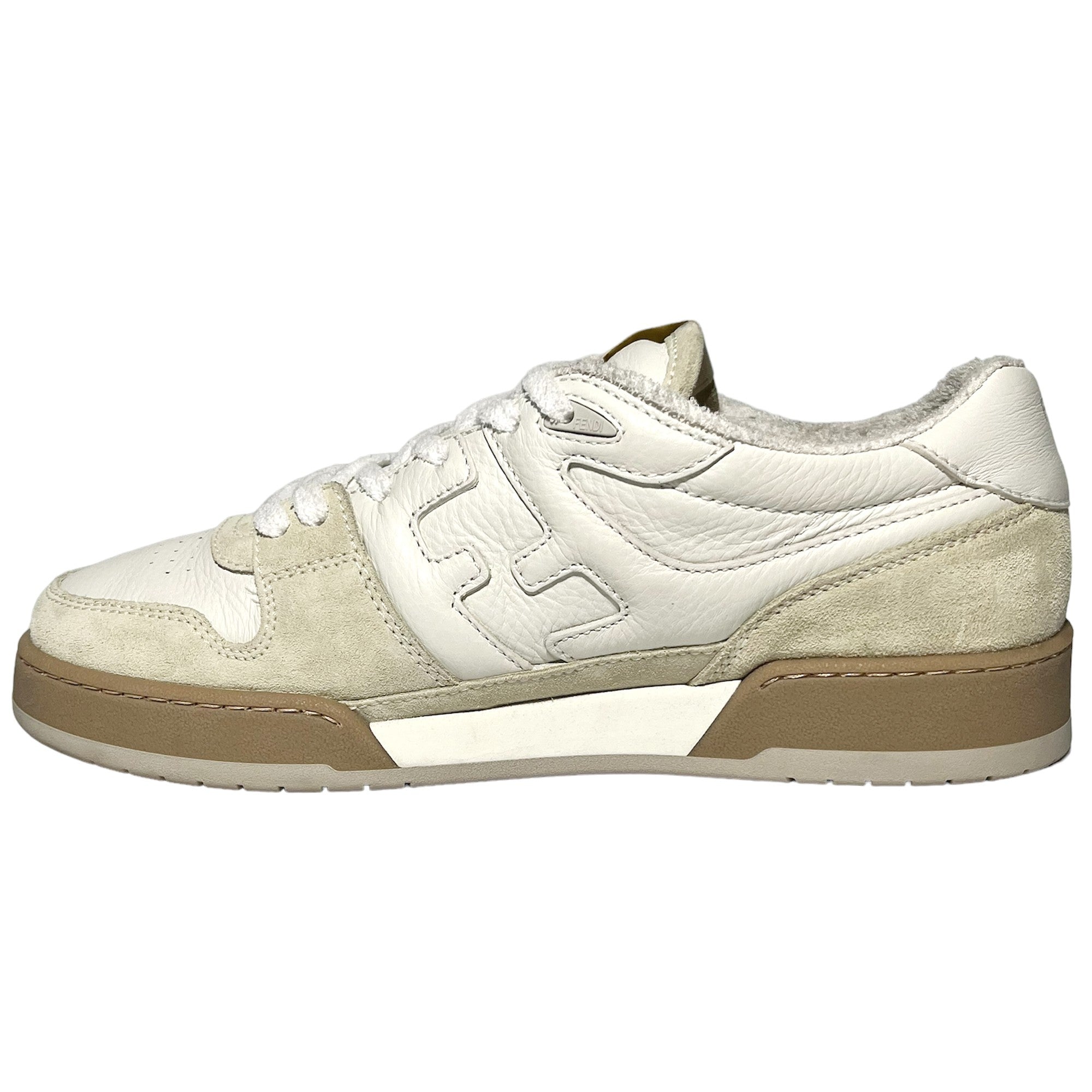 FENDI Blanco/Beige Match Trainers Talla 9 UK LHQ73