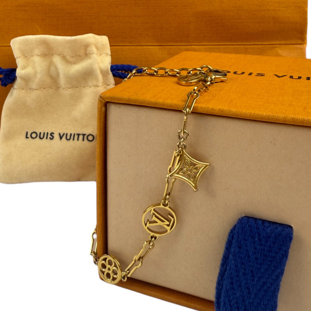LOUIS VUITTON Forever Young Gold Bracelet LHQ734