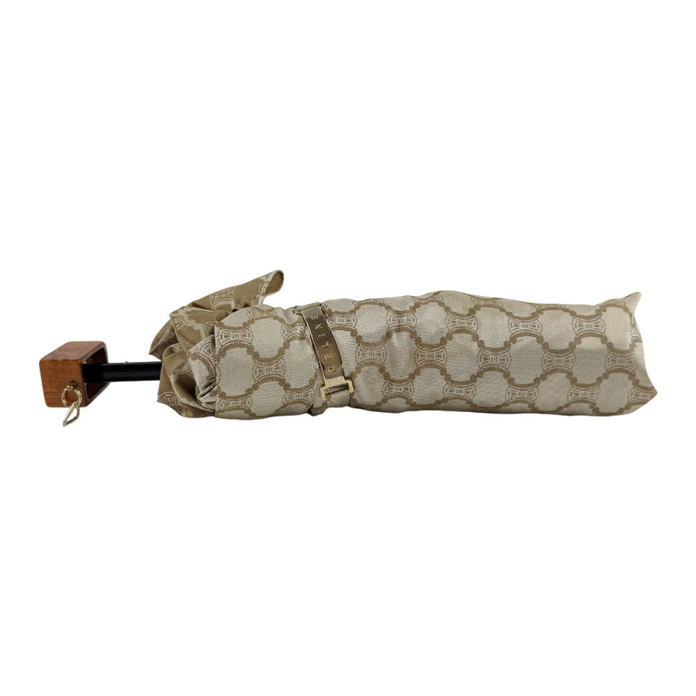 CELINE Macadam Cream Folding Umbrella LHQ743