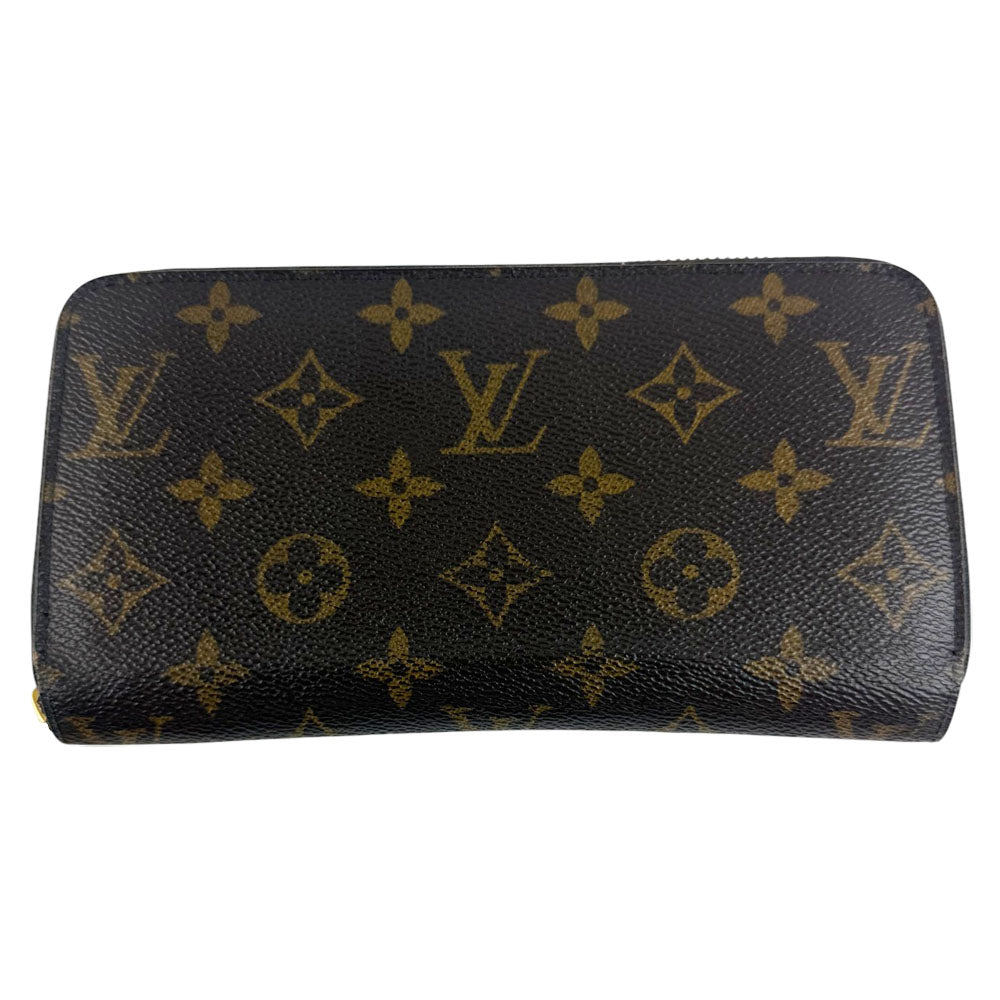 LOUIS VUITTON Monogram Brown Zippy Purse Wallet LHQ750