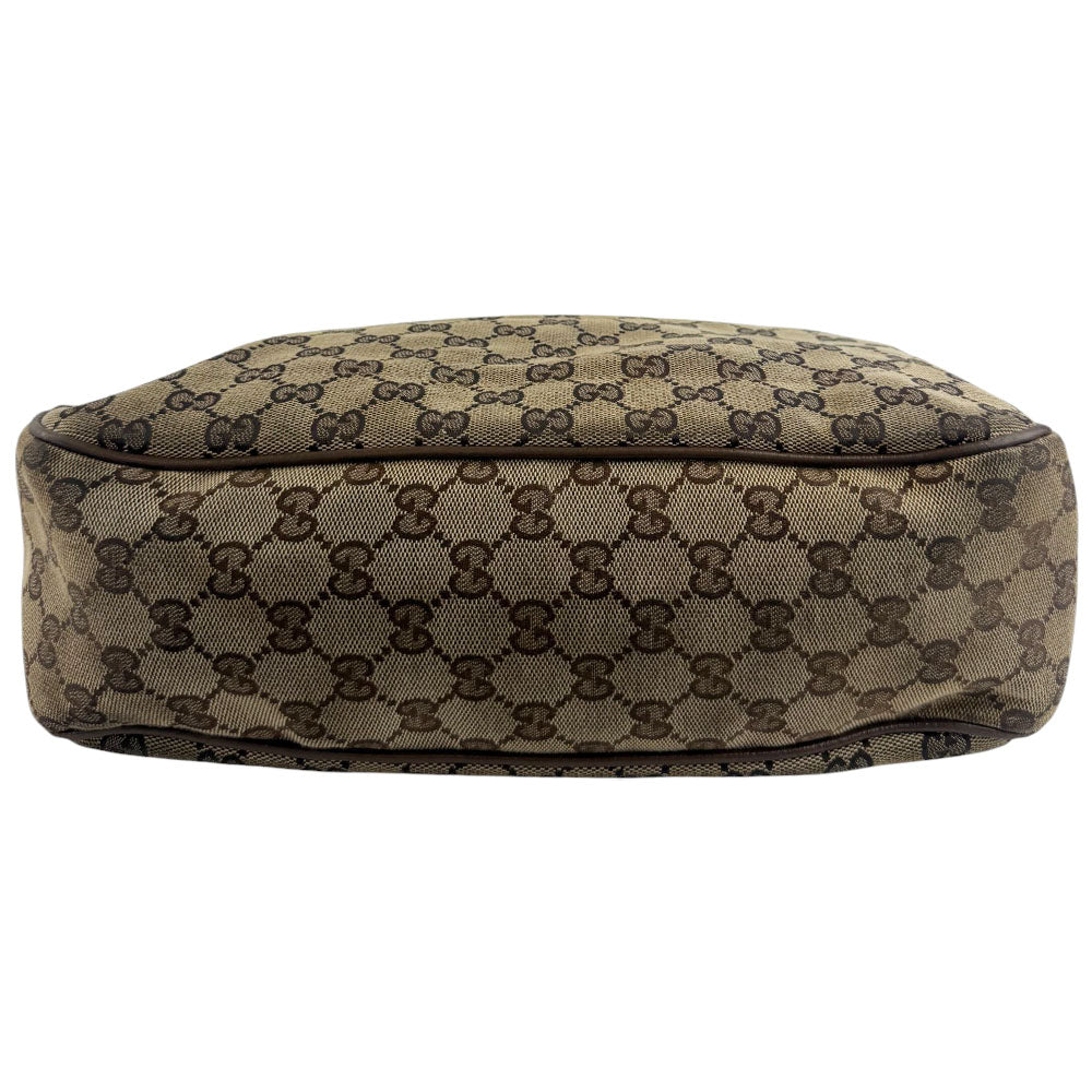 GUCCI GG Brown Canvas Jackie Tote Shoulder Bag LHQ753