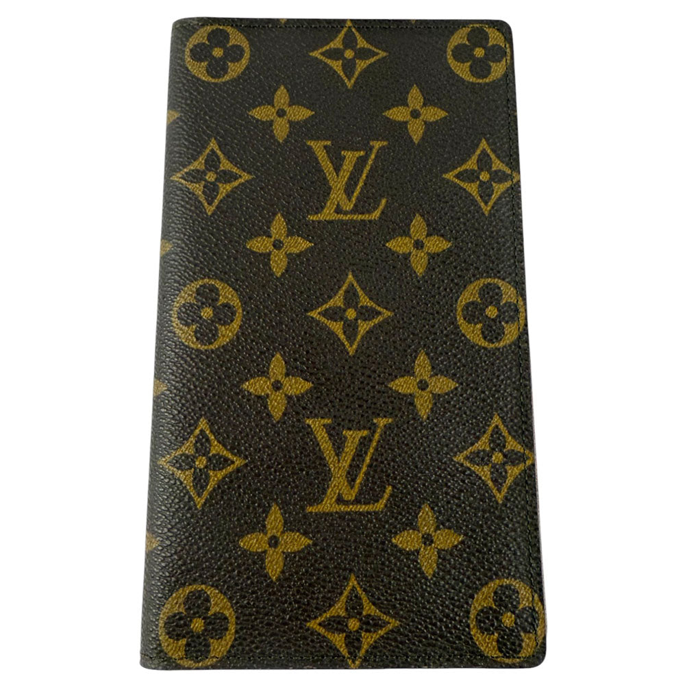 LOUIS VUITTON Monogram Pocket Bi-Fold Long Wallet Purse LHQ755