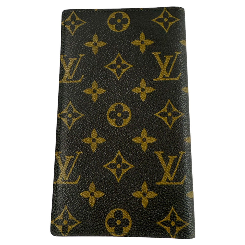 LOUIS VUITTON Monogram Pocket Bi-Fold Long Wallet Purse LHQ755