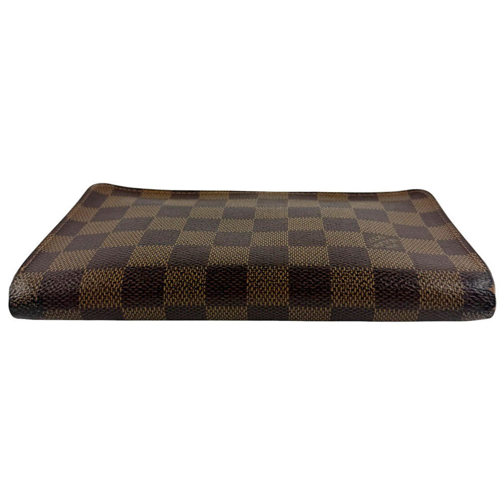 LOUIS VUITTON Damier Ebene Porte Monnaie Zippy Wallet Purse LHQ758