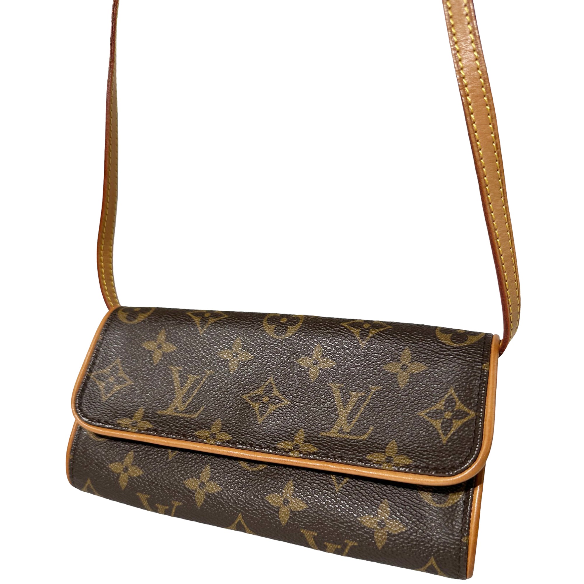 LOUIS VUITTON Twin Pochette PM Monograma Bolso de hombro LHQ77