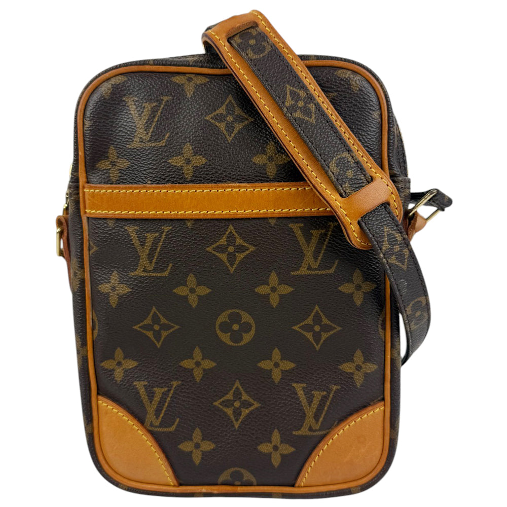 LOUIS VUITTON Danube Brown Monogram Crossbody Bag LHQ778