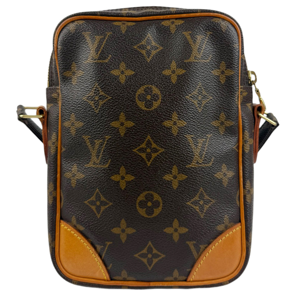 LOUIS VUITTON Danube Brown Monogram Crossbody Bag LHQ778