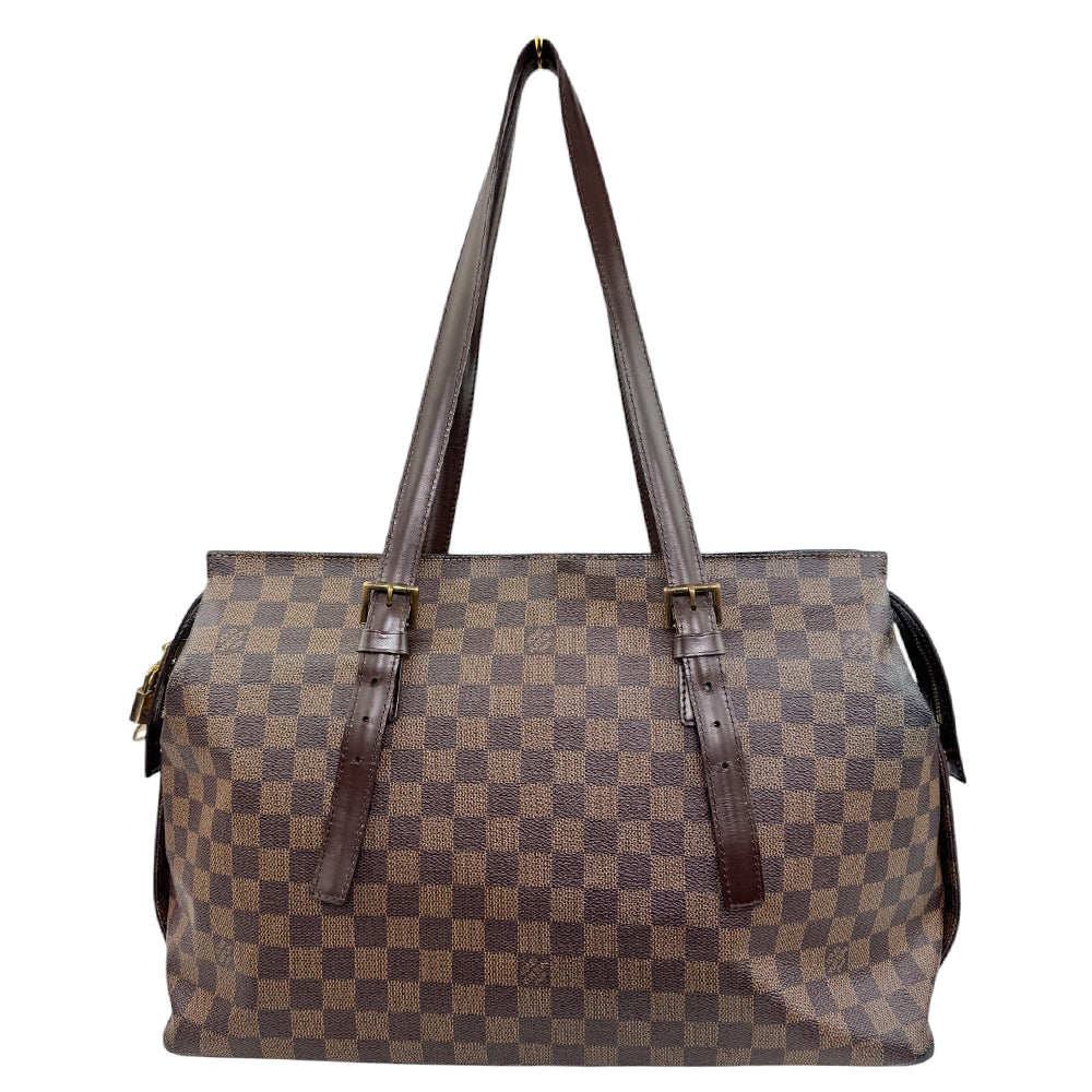 LOUIS VUITTON Damier Ebene Chelsea Tote Shoulder Bag LHQ794