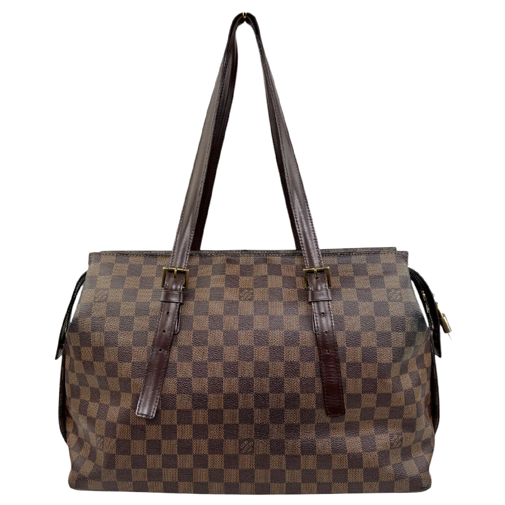 LOUIS VUITTON Damier Ebene Chelsea Tote Shoulder Bag LHQ794
