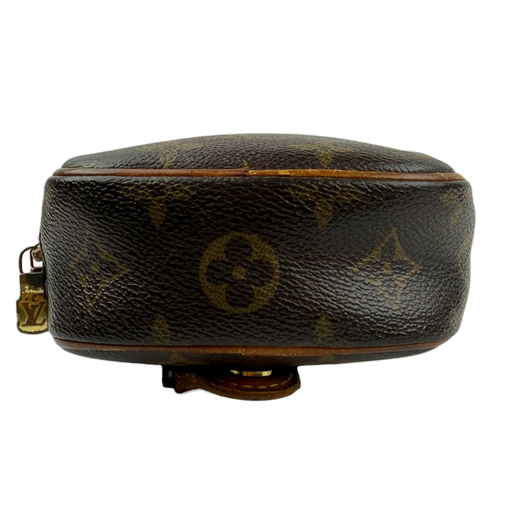 LOUIS VUITTON Pochette Ganju Brown Monogram Crossbody Shoulder Bag LHQ796