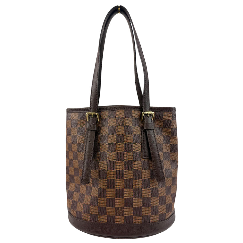 LOUIS VUITTON Damier Ebene Marais Bucket Shoulder Bag LHQ800