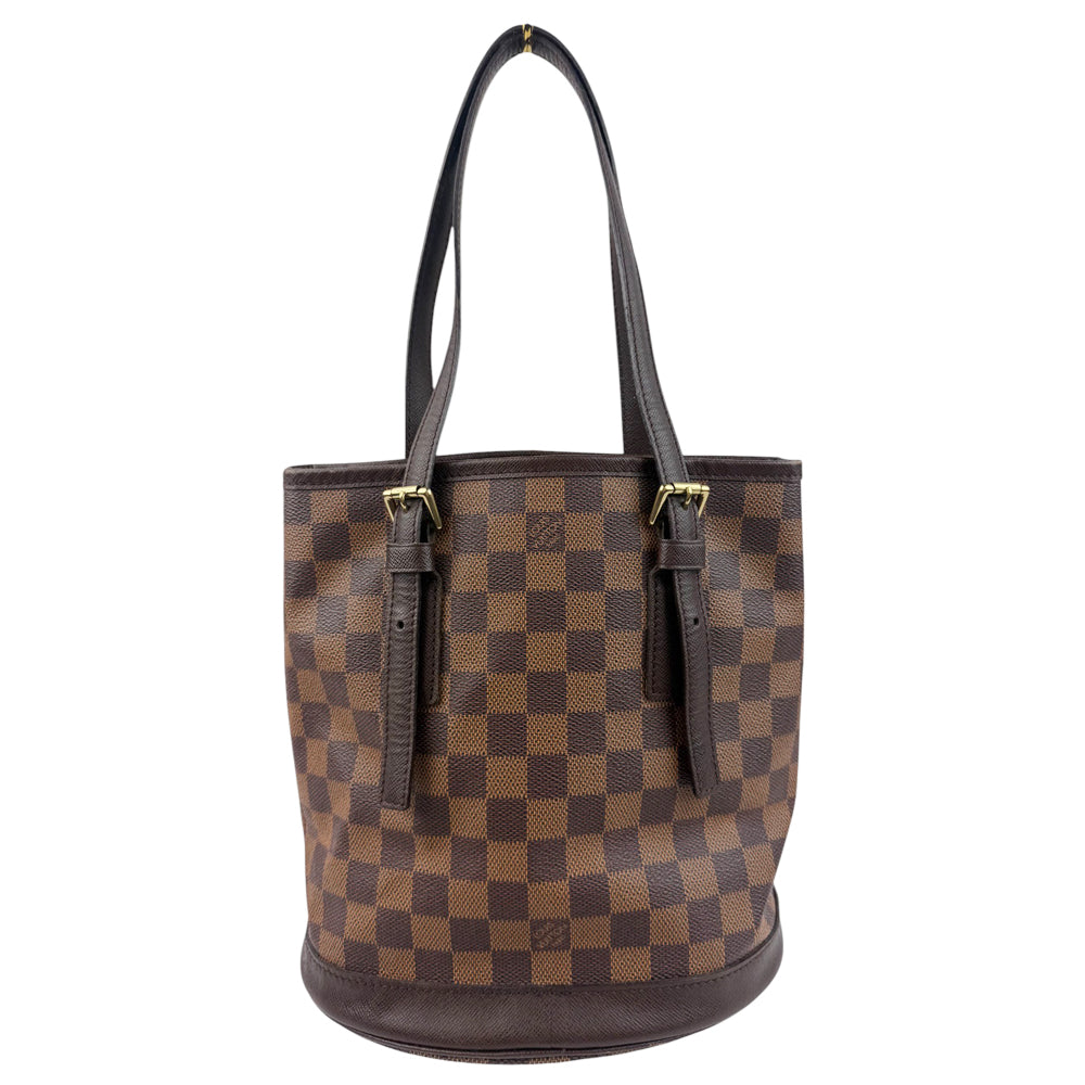 LOUIS VUITTON Damier Ebene Marais Bucket Shoulder Bag LHQ800