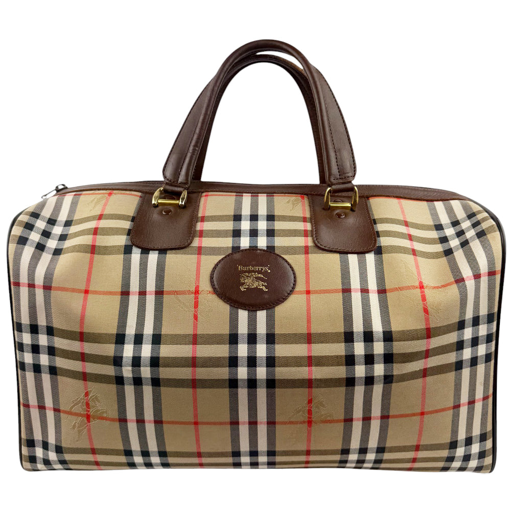 BURBERRY Nova Check Boston Duffle Bag LHQ802
