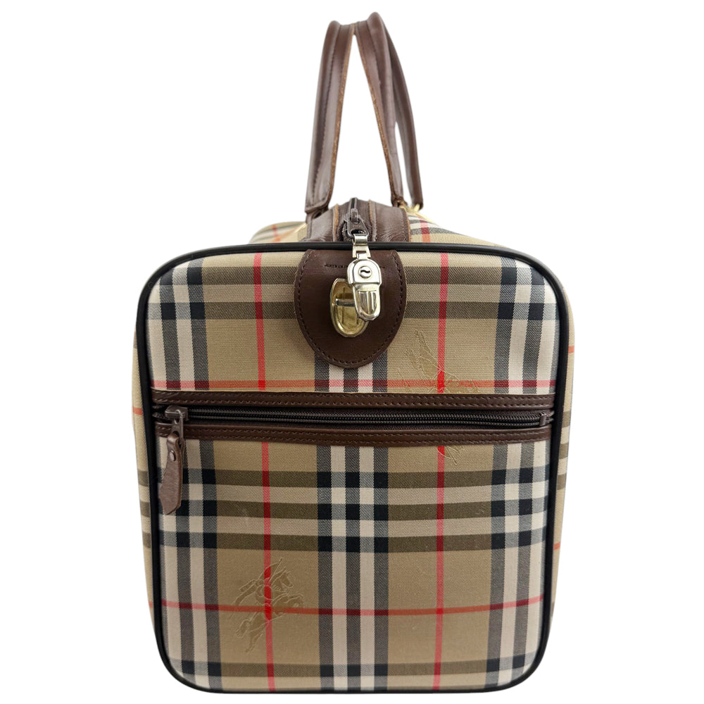 BURBERRY Nova Check Boston Duffle Bag LHQ802