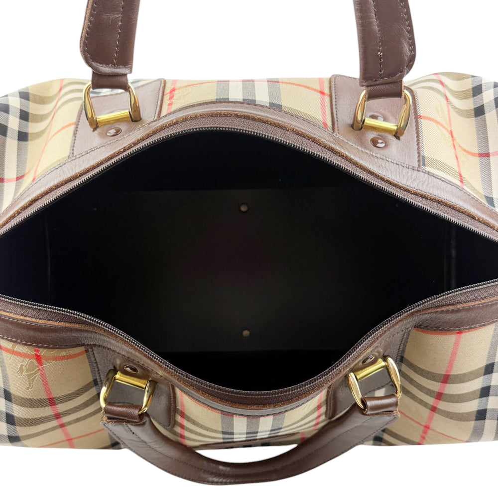 BURBERRY Nova Check Boston Duffle Bag LHQ802
