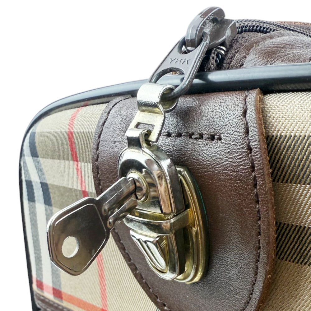BURBERRY Nova Check Boston Duffle Bag LHQ802