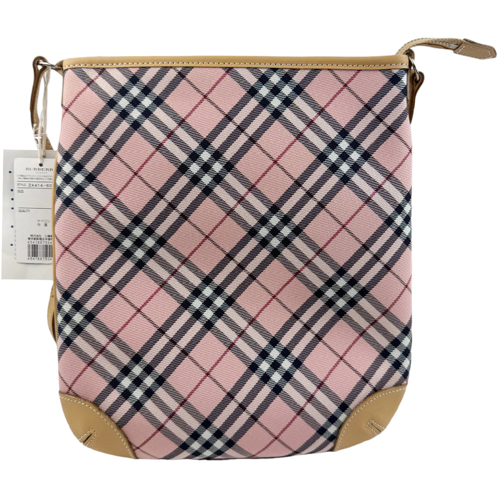 BURBERRY Pink Nova Check Blue Label Shoulder Bag LHQ805