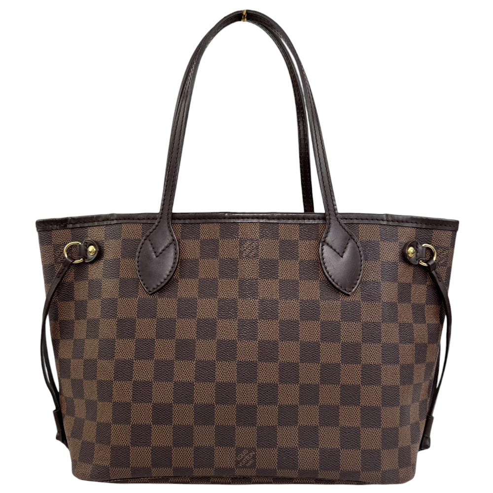 LOUIS VUITTON Neverfull PM Damier Ebene Shoulder Bag LHQ812