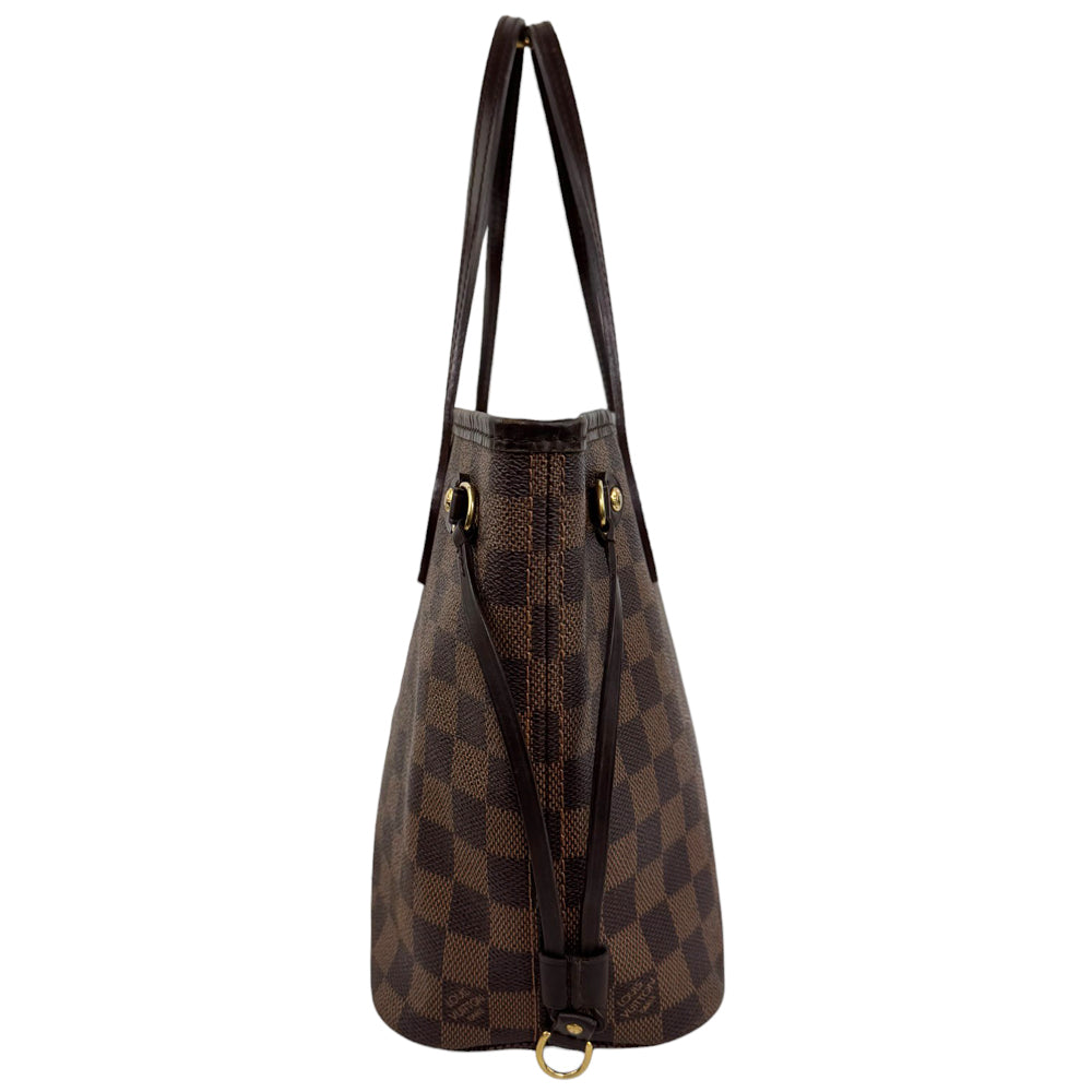 LOUIS VUITTON Neverfull PM Damier Ebene Shoulder Bag LHQ812