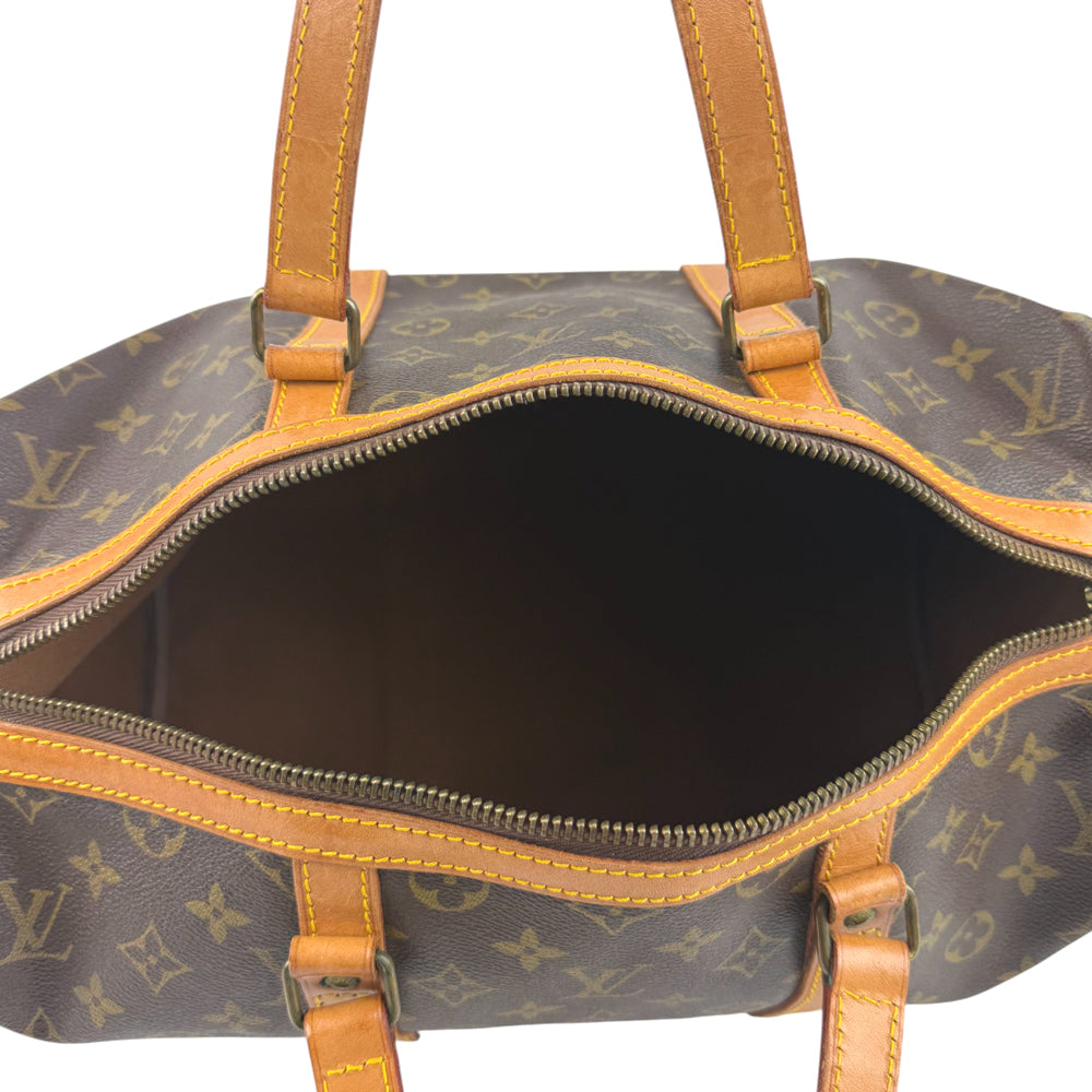 LOUIS VUITTON Sax Souple 35 Monogram Boston Keepall Bag LHQ816