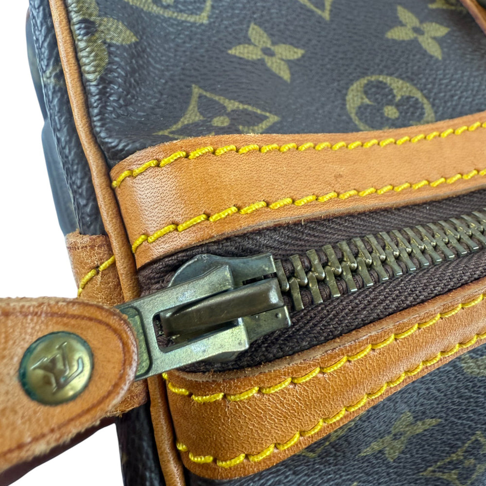 LOUIS VUITTON Sax Souple 35 Monogram Boston Keepall Bag LHQ816