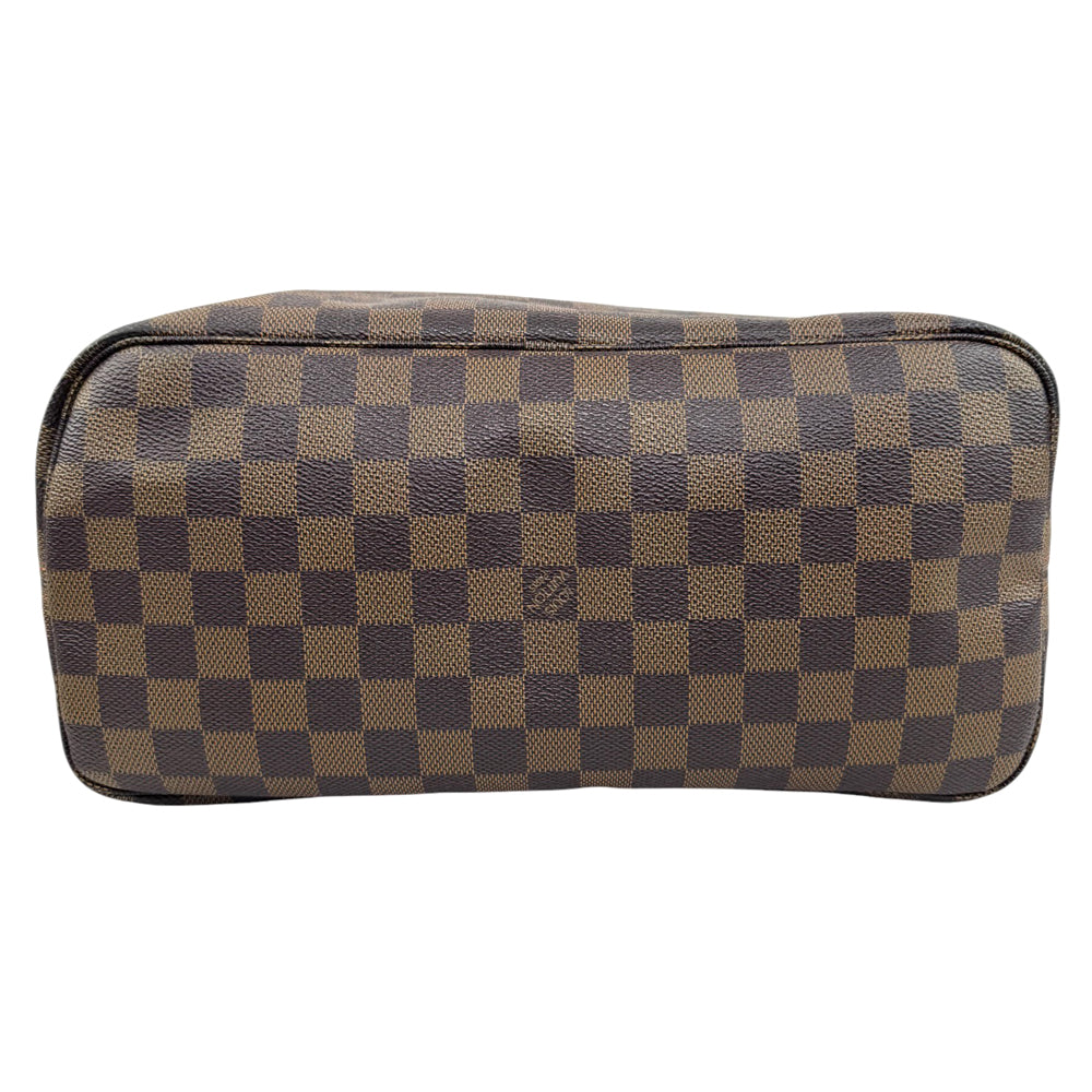 LOUIS VUITTON Neverfull MM Damier Ebene Tote Shoulder Bag LHQ819