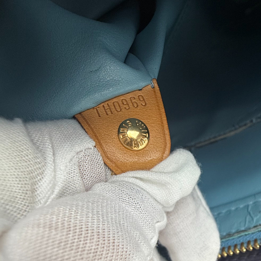 LOUIS VUITTON Houston Vernis Navy Tote Shoulder Bag LHQ820