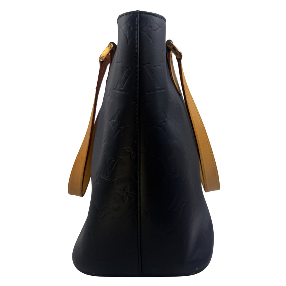 LOUIS VUITTON Houston Vernis Navy Tote Shoulder Bag LHQ820