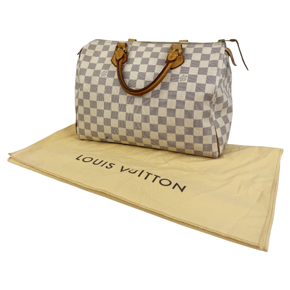 LOUIS VUITTON Speedy 30 Damier Azur Handbag LHQ825