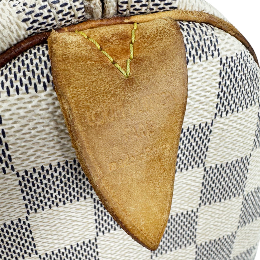LOUIS VUITTON Speedy 30 Damier Azur Handbag LHQ825