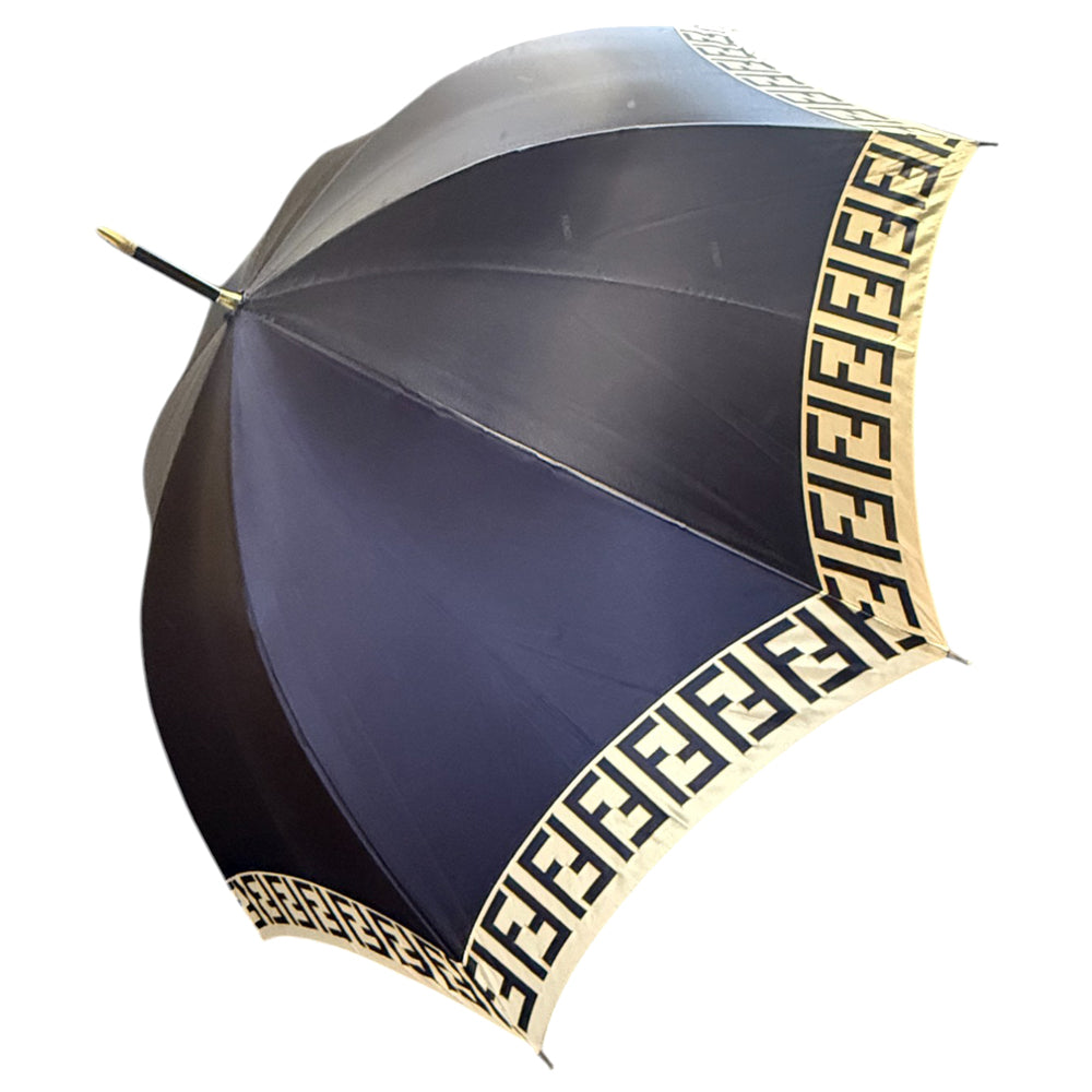 FENDI Navy Folding Umbrella LHQ832