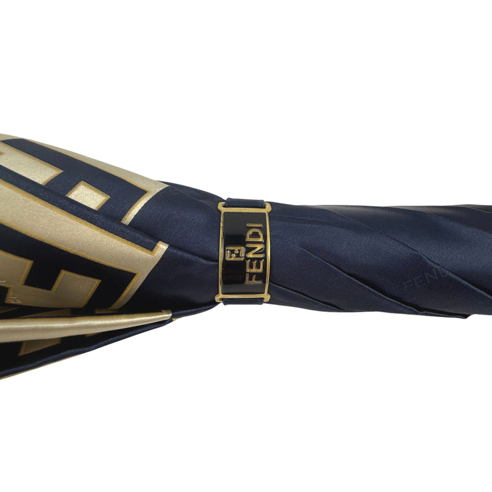 FENDI Navy Folding Umbrella LHQ832