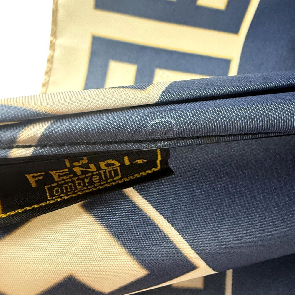 FENDI Navy Folding Umbrella LHQ832