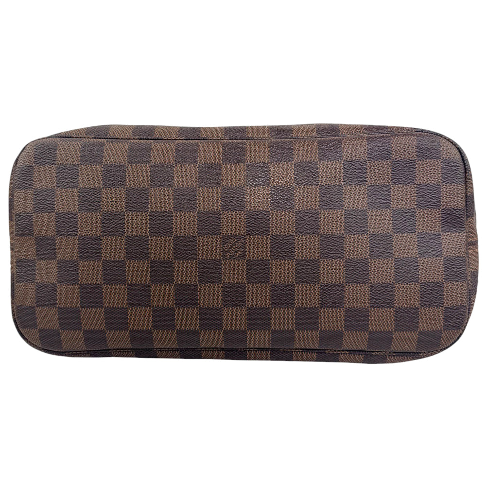 LOUIS VUITTON Neverfull MM Damier Ebene Shoulder Tote Bag LHQ833