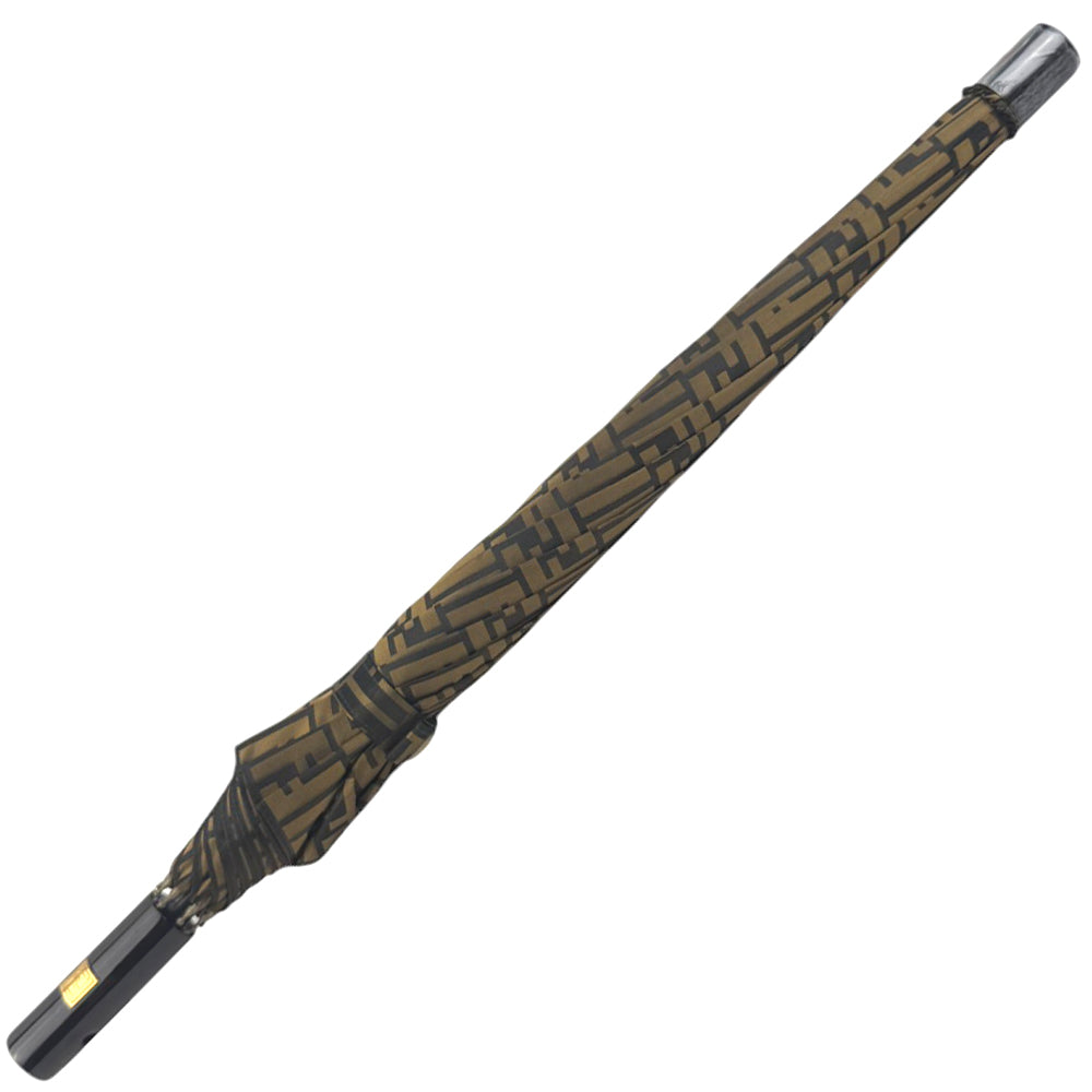 FENDI Brown Zucca Folding Umbrella LHQ834