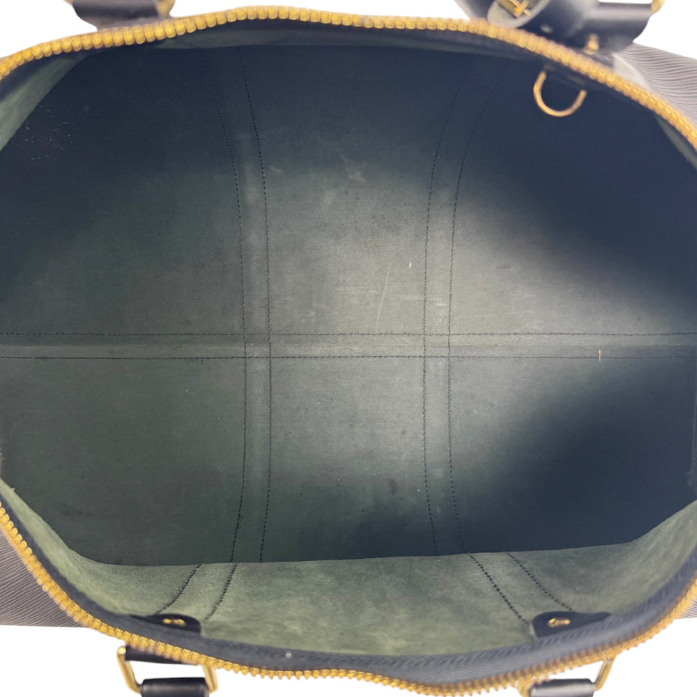 LOUIS VUITTON Keepall 50 Black Epi Noir Bag LHQ835