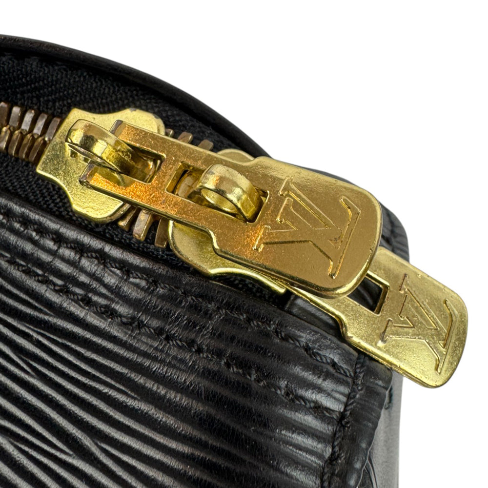 LOUIS VUITTON Keepall 50 Black Epi Noir Bag LHQ835
