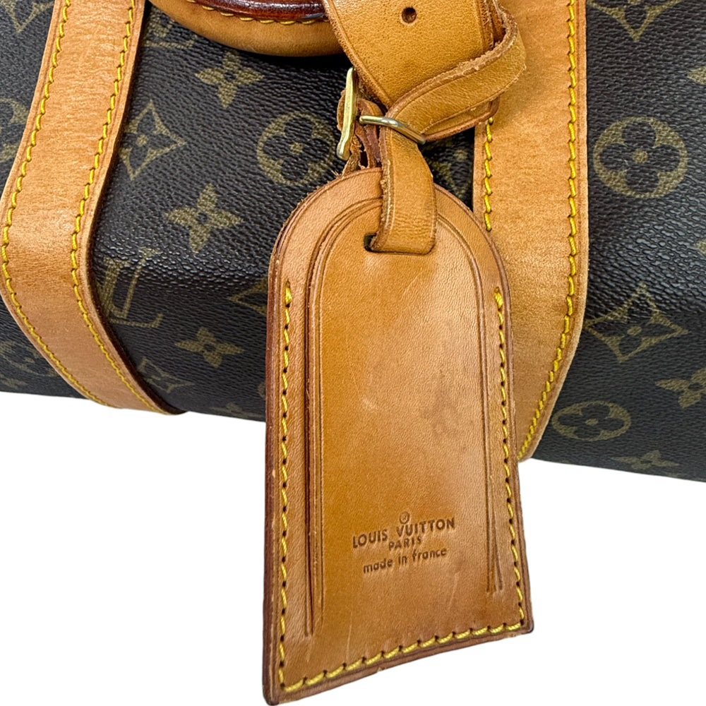LOUIS VUITTON Monogram Keepall 45 Bandouliere Duffel Bag With Strap LHQ845