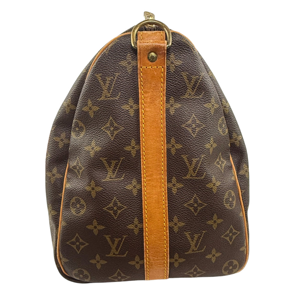LOUIS VUITTON Monogram Keepall 45 Bandouliere Duffel Bag With Strap LHQ845